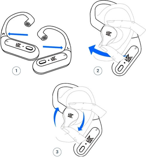 Kz Az09 Pro Tws Hd Bluetooth 5.2 Qcc3040 Ear Hooks Wireless Receiver Headphones Kz