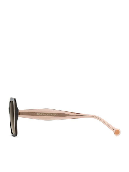 Carolina Herrera Black Sunglasses With Horn-Rimmed Frame Carolina Herrera Black Sunglasses With Horn-Rimmed Frame