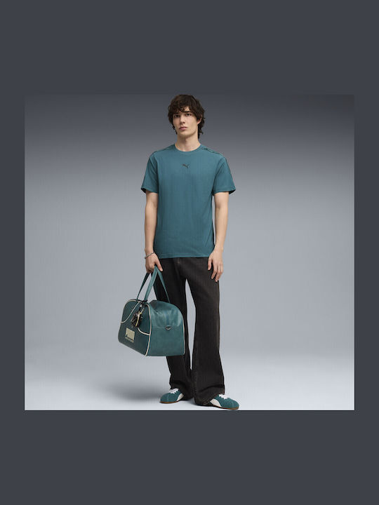 T-shirt Πετρόλ