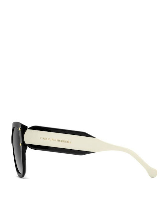 Carolina Herrera Unisex Sunglasses With Black Frame And Grey Gradient Lens
