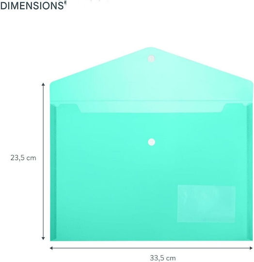 Hands Document Folder Set 30 Pcs A4 Size Plastic 33.5 X 23.5 Cm Clasp Closure Reusable Multicolor