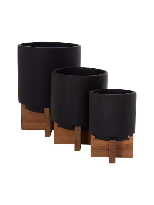 Set 3 Töpfe Black