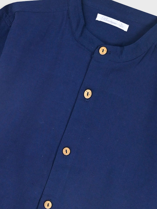Copii Cămașă Cu mânecă lungă In Dark Blue