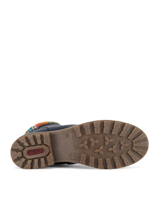 Stiefeletten Damen Blau