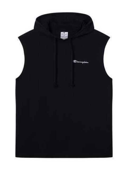 Φούτερ με Κουκούλα Black