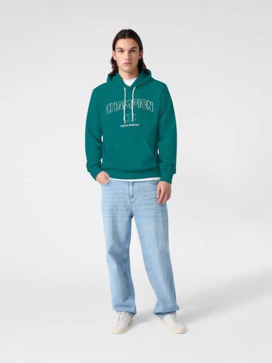 Sweatshirt with Hood Green