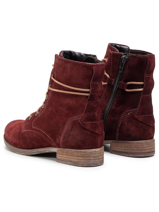 Ghete Dama Ankle Boots Roșii