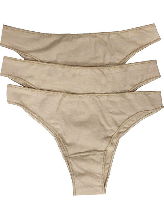 Γυναικεία Brazil 3Pack Μπεζ