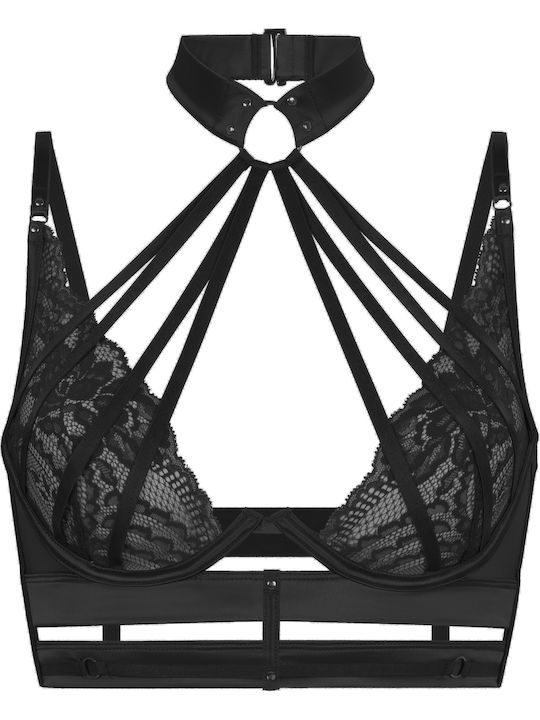 Bra without Padding Underwire Black