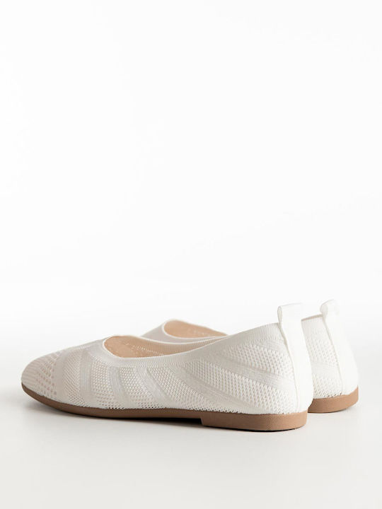 Damen Ballerinas in Weiß Farbe