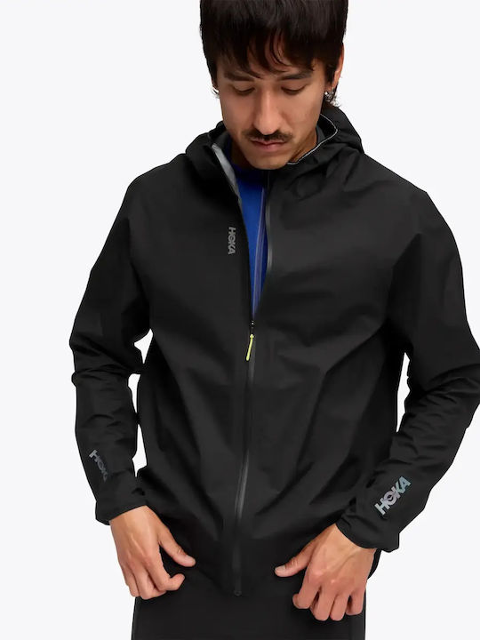 Winter Jacket Hardshell Waterproof and Windproof Black