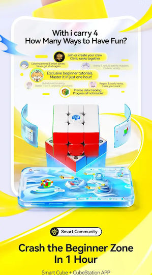 Gan 356 Icarry 4 Bluetooth Smart Cube 3x3 Frosted