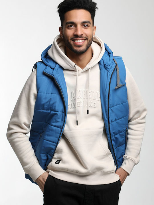 Sleeveless Jacket Puffer Gray