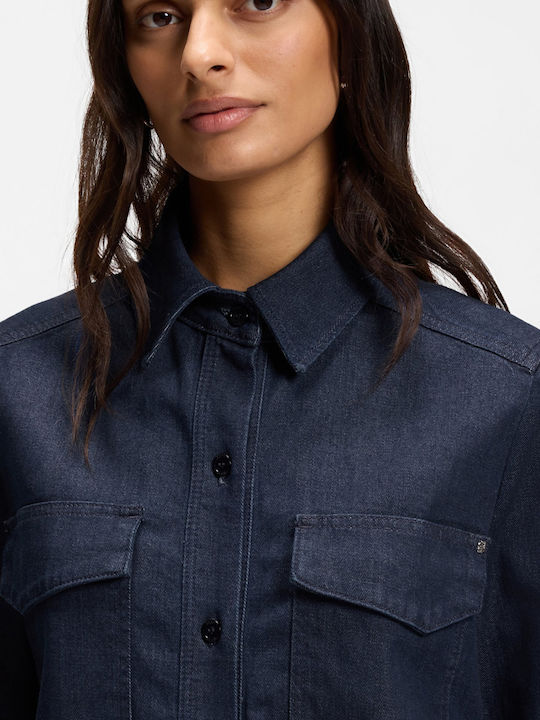 Women's Long Sleeve Shirt Blue