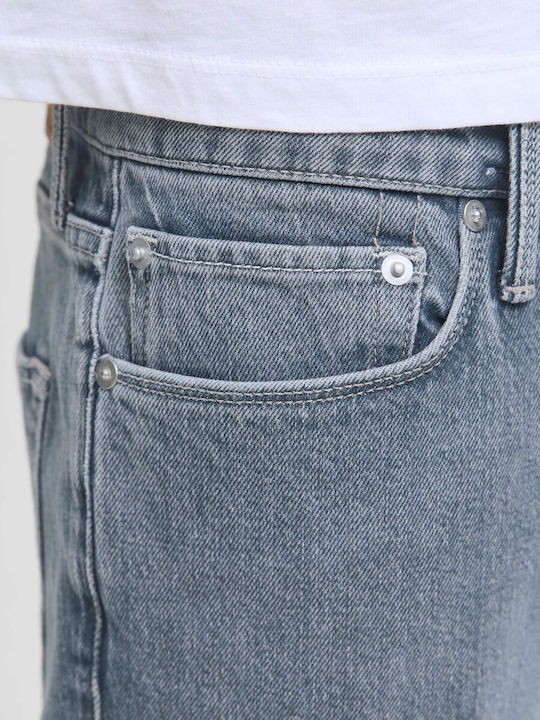 Men's Jeans Pants with Relaxed Tapered Fit Blue Denim