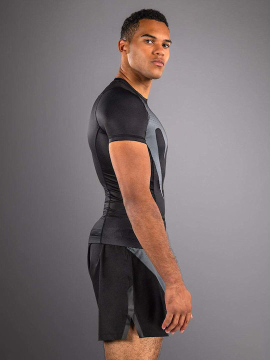Venum Short Sleeve Shirt VENUM-05915-001 for Jiu-Jitsu Black