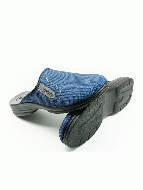 Herren Hausschuhe Blau