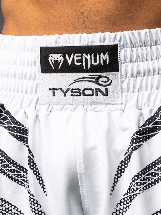 Venum X Mike Tyson Tiger Boxing Shorts White Black