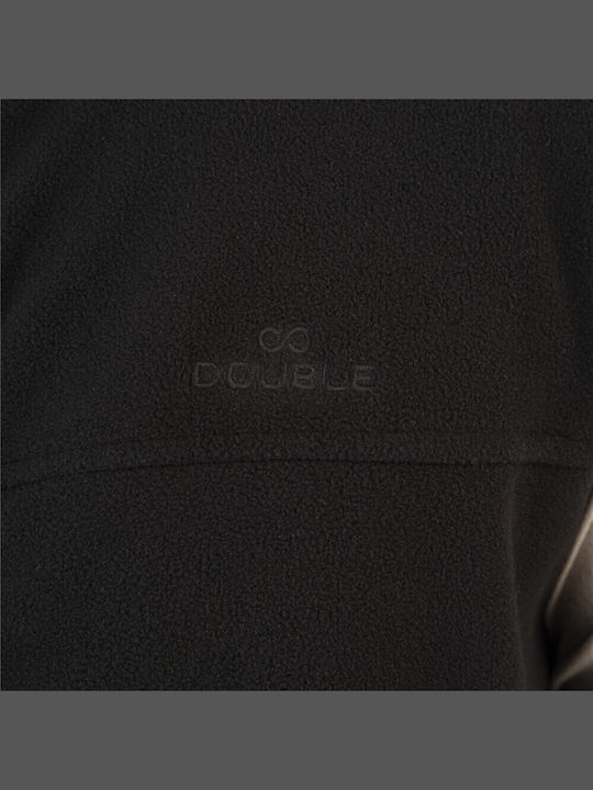Cardigan Fleece pentru Bărbați Neagră