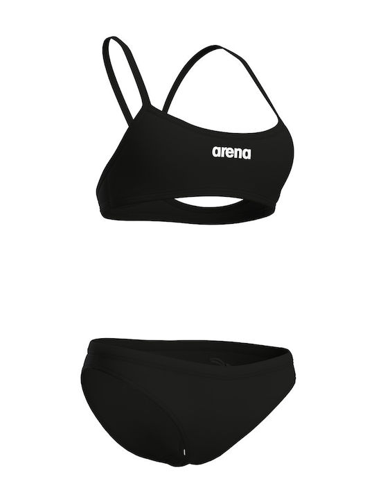 Bikini Set Sports Bra Black/White
