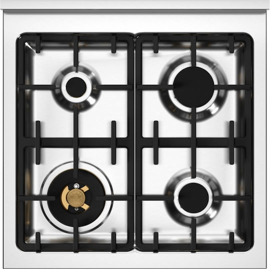 Bertazzoni Herd 58l mit Gas Kochfeld 59,5cm Weiß