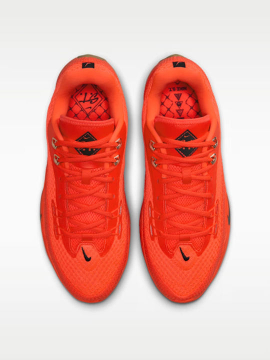 S.T. Flare Low Basketball Shoes Bright Crimson Gum Light Brown Black
