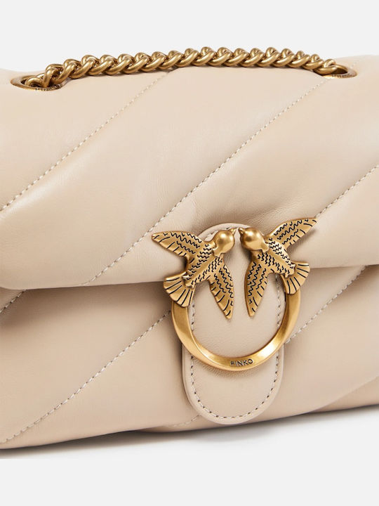 Love Leather Women's Bag Crossbody Beige