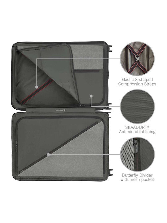 Victorinox Airox Valiză Mare De Călătorie Alb Piatra Cu 4 Roți