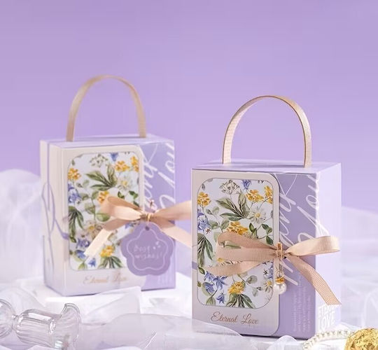By Queen Romantic Floral Eternal Love Κουτί Δώρου Μωβ