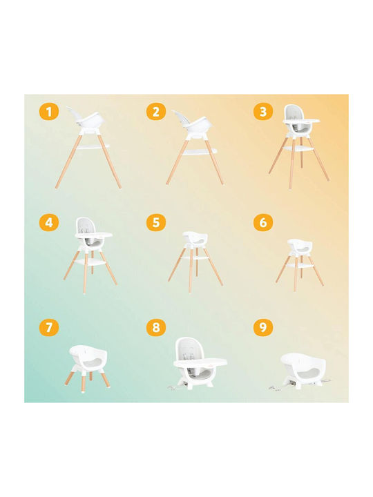 Joie Chestnut Baby Highchair White