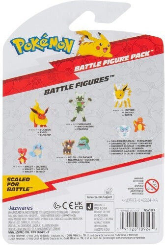 Pokemon Battle Figure 2 Pack Litleo Bulbasaur 5 Cm W20 Jazwares Jw095007-w19