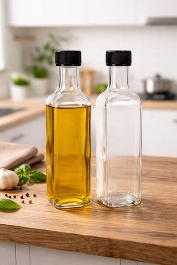 Keskor Marasca Μπουκάλι Γυάλινο με Βιδωτό Καπάκι Διάφανο 250ml