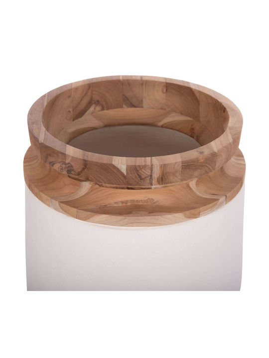 Freebox Decorative Vase White 41x41x47cm