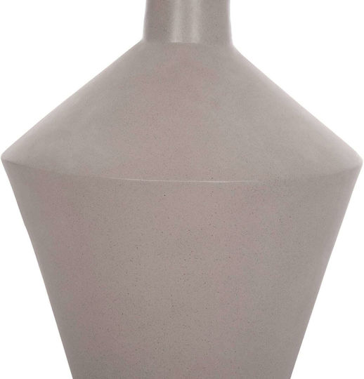 Vază Decorativă De Podea Fb94661.03 Fiber Cement Gri Lemn De Teak Ø60x115cm