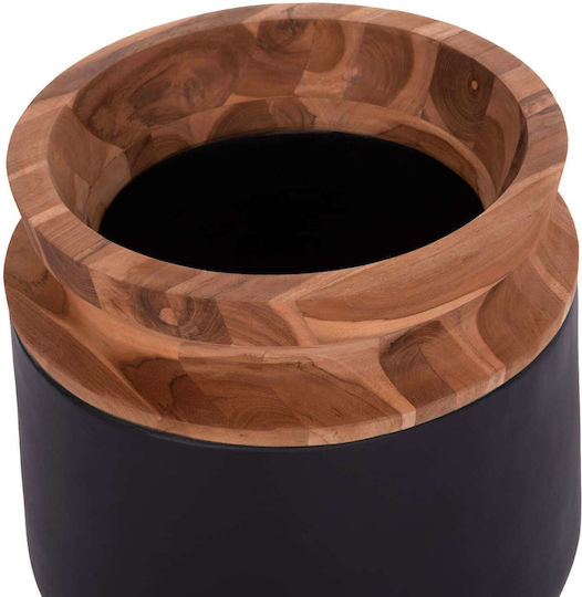 Freebox Decorative Vase Concrete Black Dimensions 41x47cm