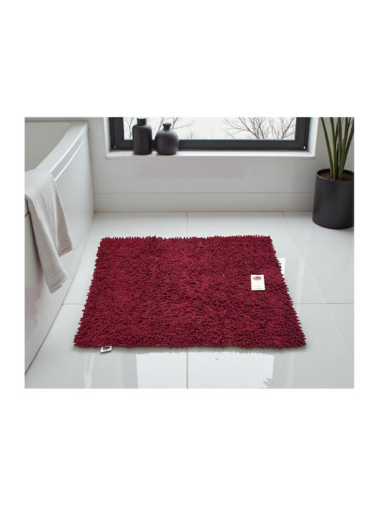 Linea Home Πατάκι Μπάνιου Βαμβακερό Noodle LH2044008-2 Μπορντό 50x70εκ.