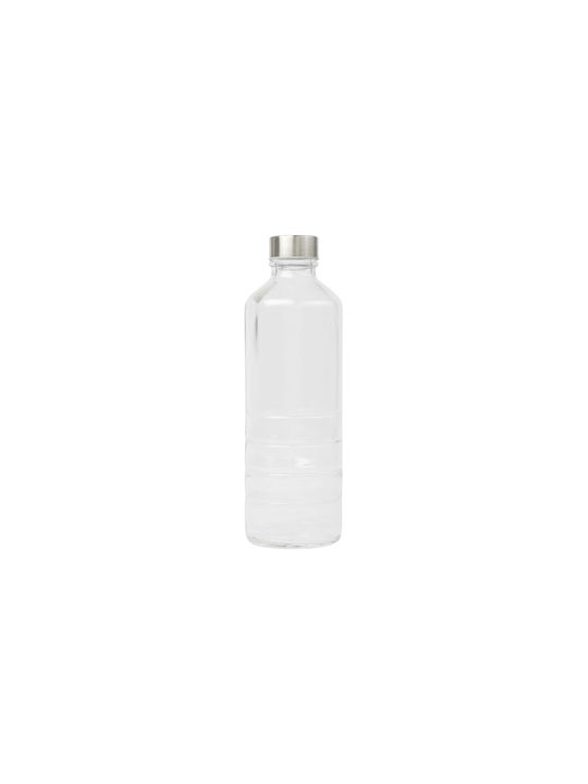 Uniglass Bottle Water Glass with Screw Cap Transparent