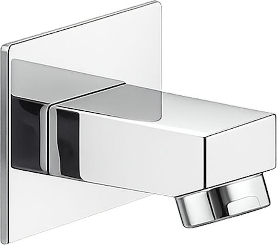 Vinci Compito Eingebautes Wasserhahn-Rohr Silber Chrom Glänzend