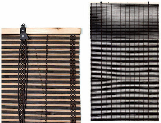 ArteLibre Shade Blind Bamboo in Brown Color L100xH160cm