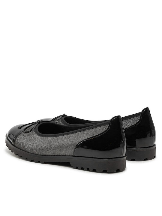 Damen Ballerinas in Gray Farbe