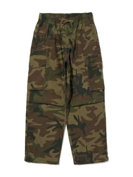 Trousers Cargo in Baggy Line Multicolour