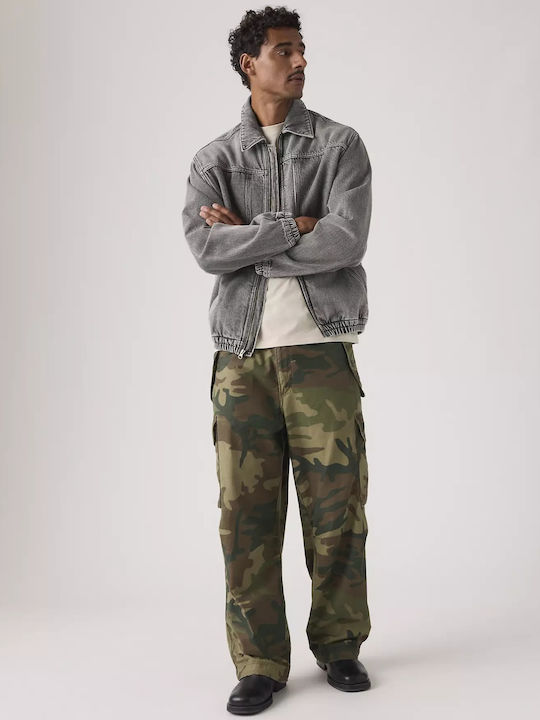 Trousers Cargo in Baggy Line Multicolour