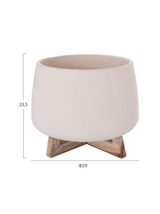 HomeMarkt Γλάστρα Τσιμεντένια Λευκό HomeMarkt Γλάστρα Τσιμεντένια Λευκό