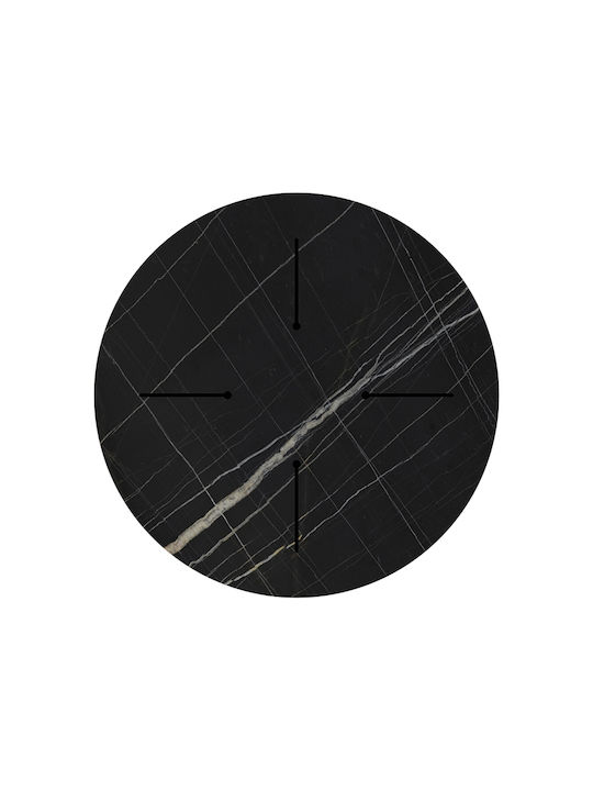 Pakketo Relian Tischoberfläche HPL Schwarz Marmorschicht 60x60x1.2cm 215-000054