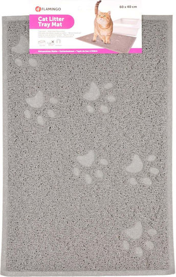 Flamingo Cat Litter Tray Mat 60x40cm