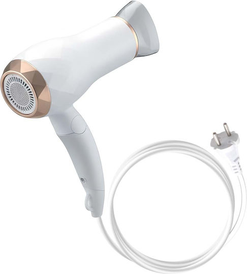 Avizar Wired Hair Dryer 850w Lightweight Hot Air Cold Air White