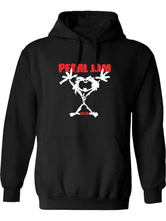 Hoodie Pearl Jam Alive Rock Avenue Schwarz