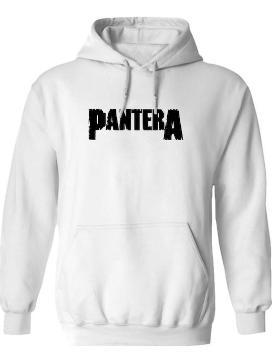 Hoodie Pantera Band Logo Art Rock Avenue White
