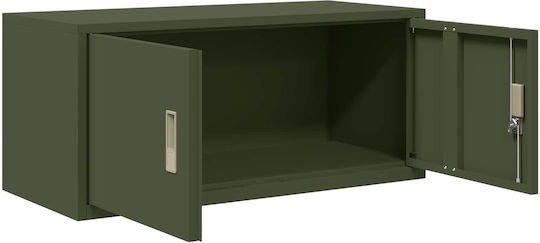 Metallisches Büroaufbewahrungsschubladenschrank Grün 90x40x40cm