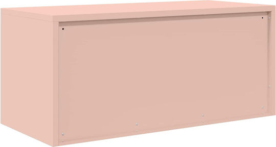 Metallisches Büroaufbewahrungsschubladenschrank Rosa 90x40x40cm
